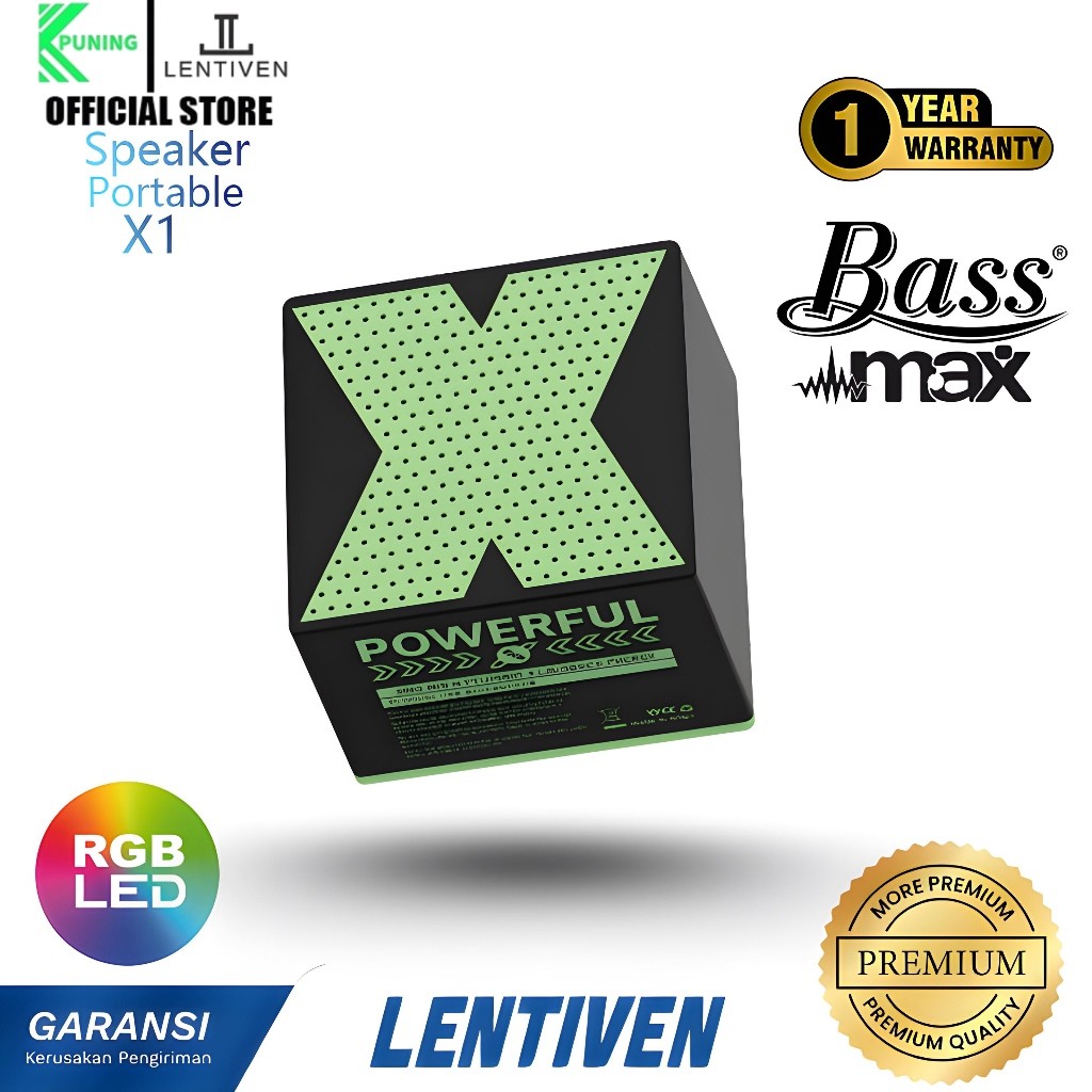 PUNING LENTIVEN Speaker Bluetooth Portable Mini Wireless box music Kotak