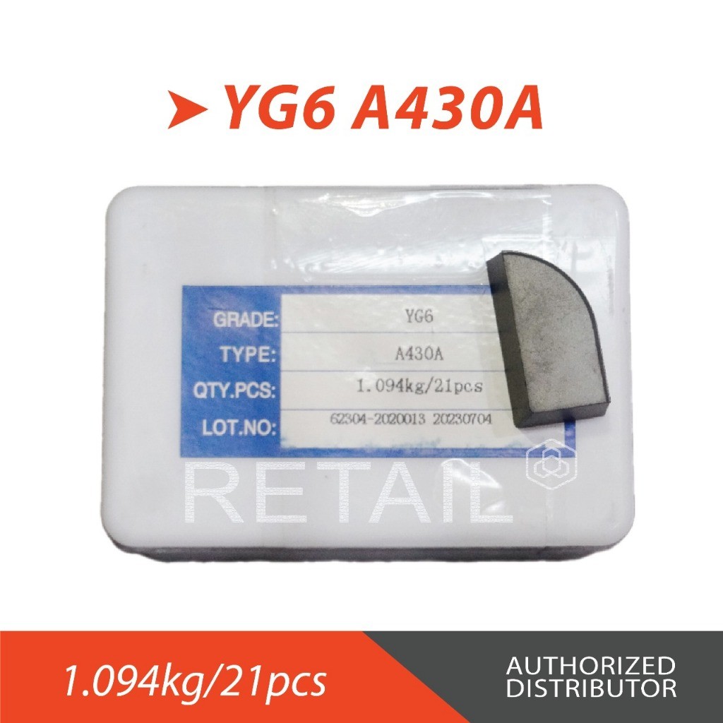 SIXSHOP MATA BUBUT WIDIA A-430A (YG6) / MATA BUBUT GRADE YG6