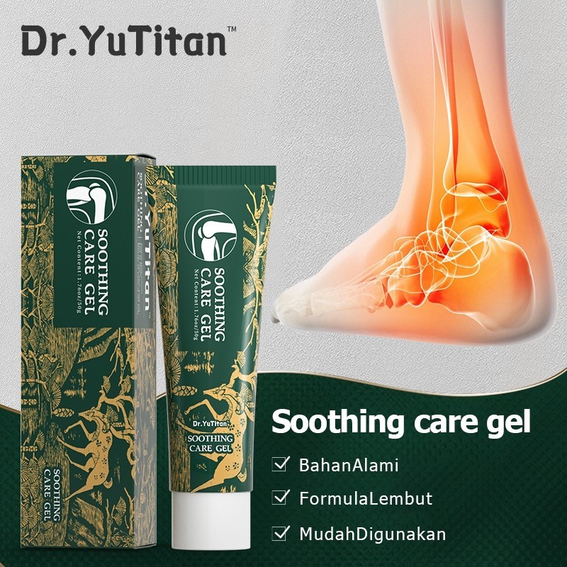 ORIGINAL Dr.YuTitan Soothing care gel Meredakan Masalah Sendi ---lutut - tumit - bahu - pergelangan 