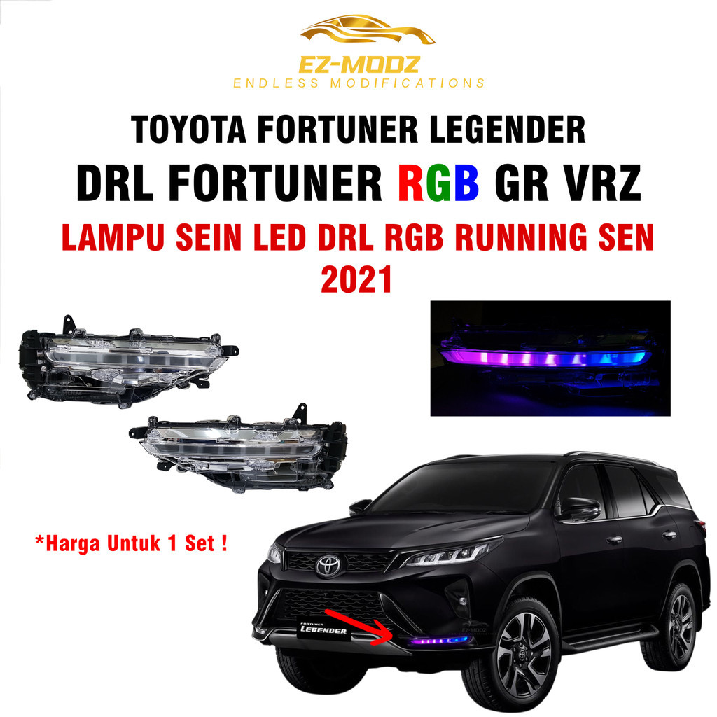 EZ MODZ - DRL RGB LED Legender Daytime Running Sein Toyota Fortuner Legender GR 2021 Matrix RGB