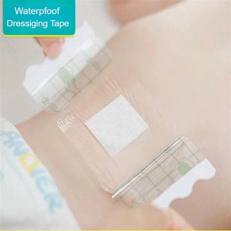 30Pcs/Set Waterproof Pat Wound Dressing Tape Transparent First Aid Tape for Swimming Bath Wound Care