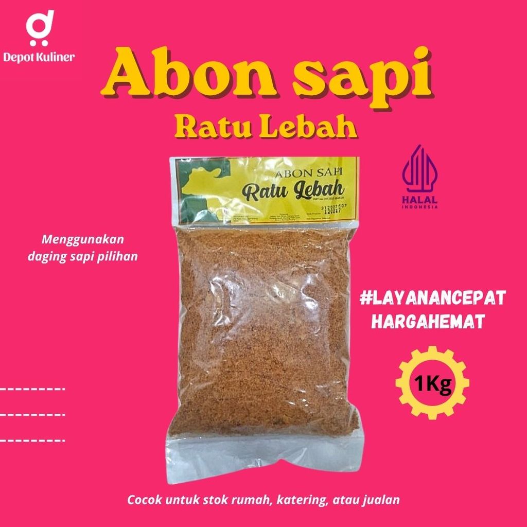 Abon Sapi Ratu Lebah 1 Kg Tekstur Halus