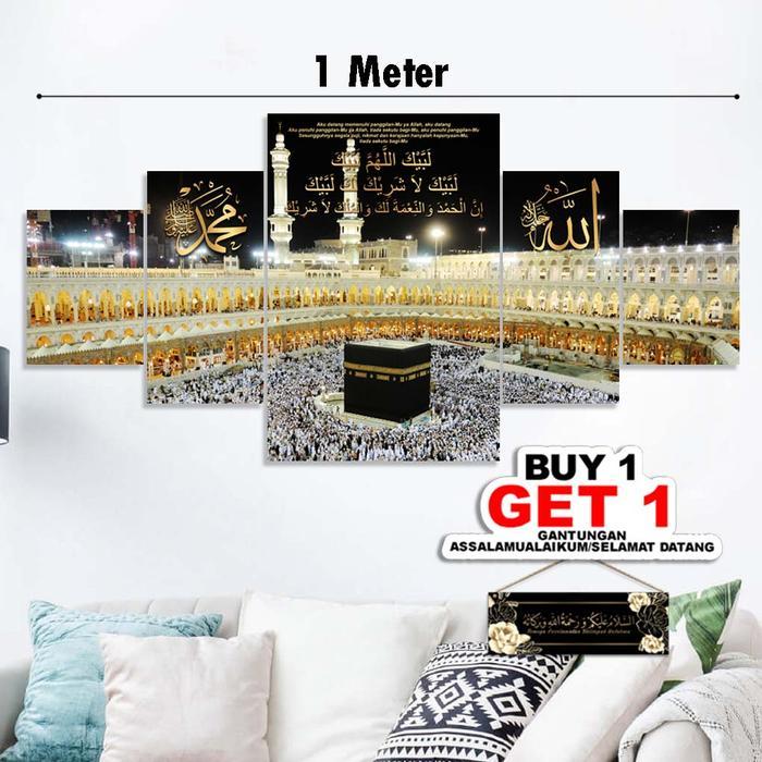 Hiasan Dinding Ka'bah Mekah Dekorasi Rumah Islami Kabah