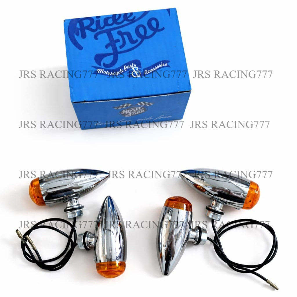 Sen Cabe Polos Chrome Bornfree – Lampu Sein Motor Custom Universal