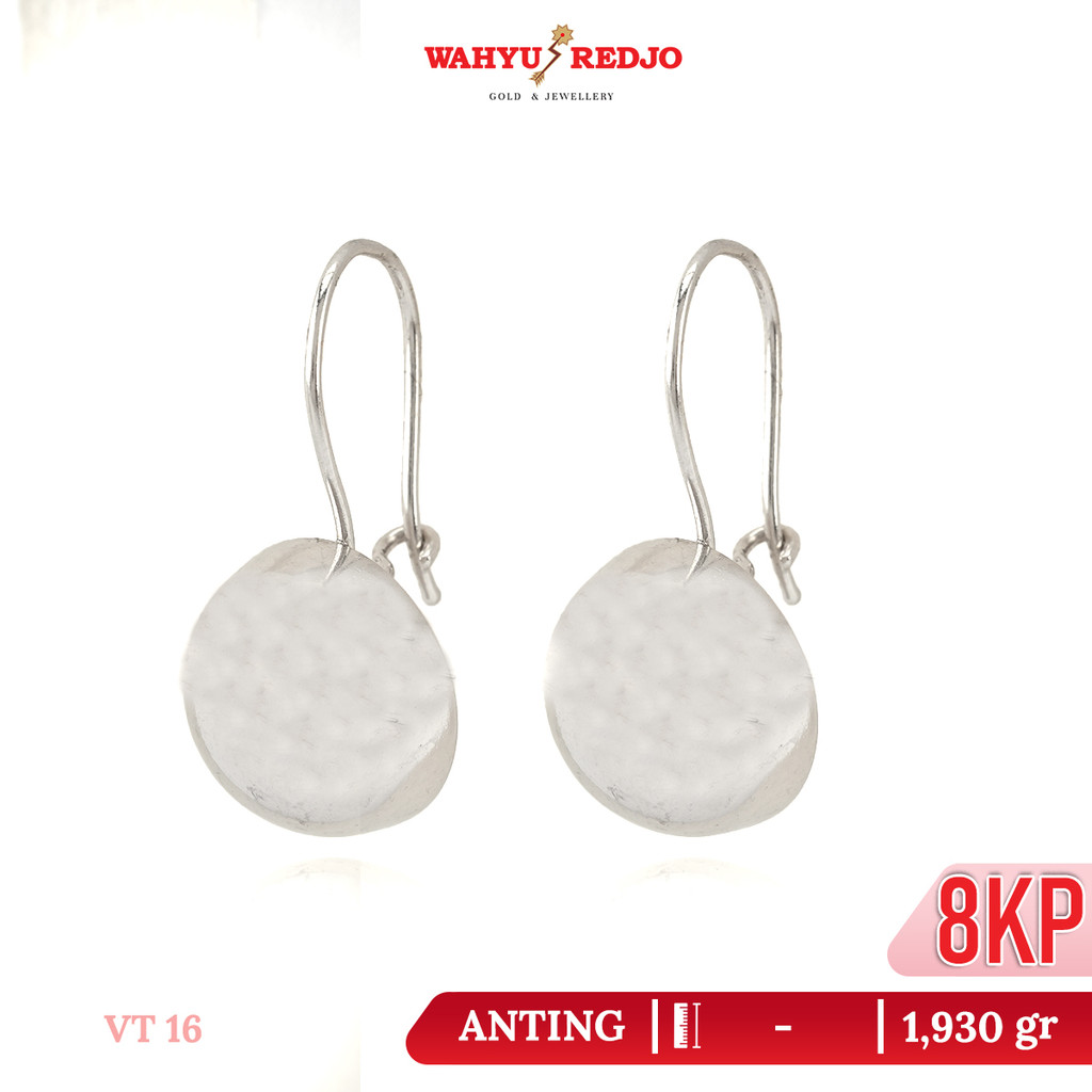 Anting-Anting Emas Putih 8KP Wahyu Redjo AN-8KP-31633322