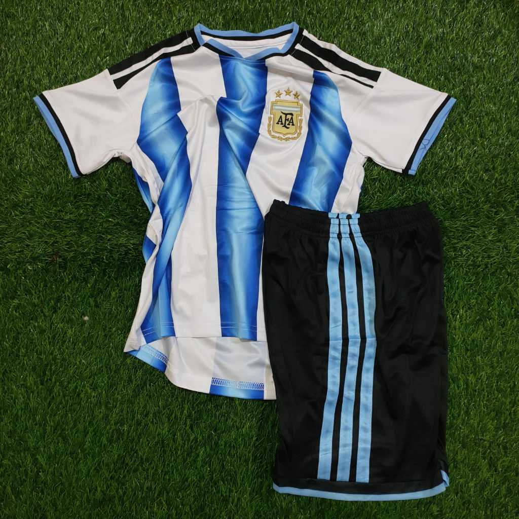 [KIDS] JERSEY BAJU BOLA ANAK/KIDS ARGENTINA HOME PIALA DUNIA 2026  NEW HIGH QUALITY - JERSEY BOLA MU