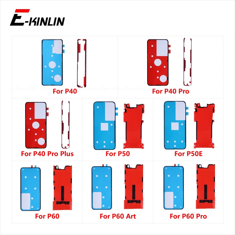 Back Cover Front LCD splay Screen Sticker Adhesive Rear Glue  Tape Parts For HuaWei P30 P40 P50 P50E