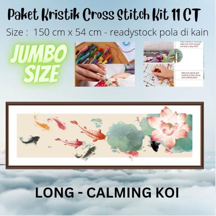 Paket Kristik JUMBO besar DIY Cross Stitch Jahit- KRISTIK ukuran besar - random Terlaris