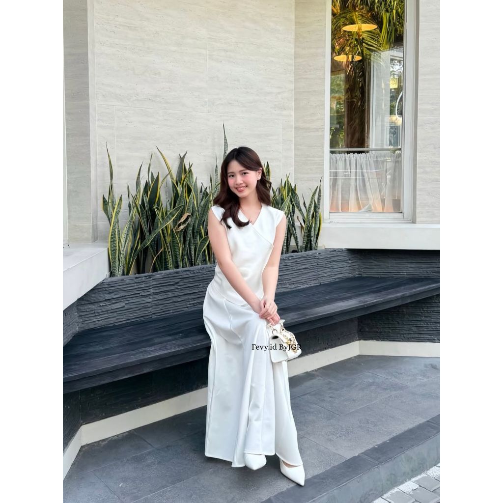 Jeslyn Set Vest Korean Style Rompi Kekinian - Rompi Korean Style Wanita
