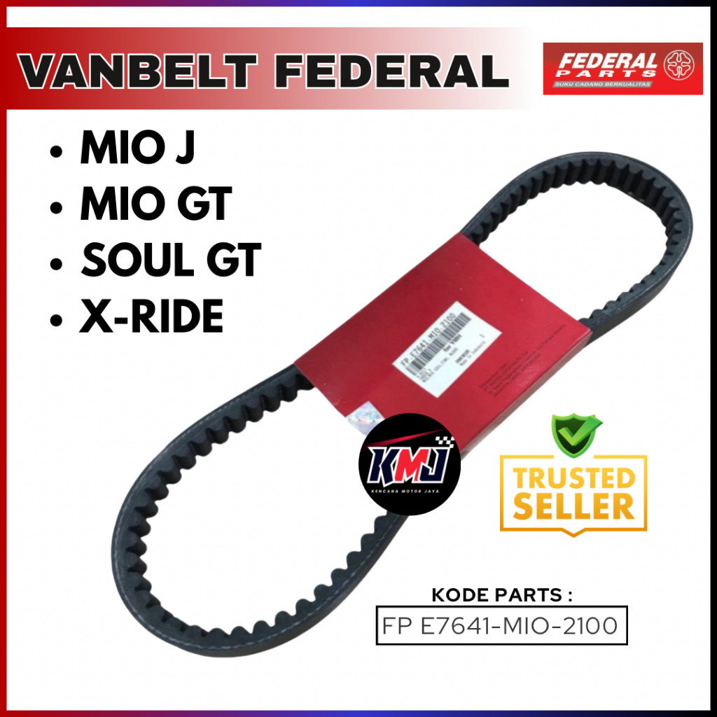 FP E7641-MIO-2100 Van Belt V-Belt Yamaha Mio J Mio GT Soul GT X-Ride Ori