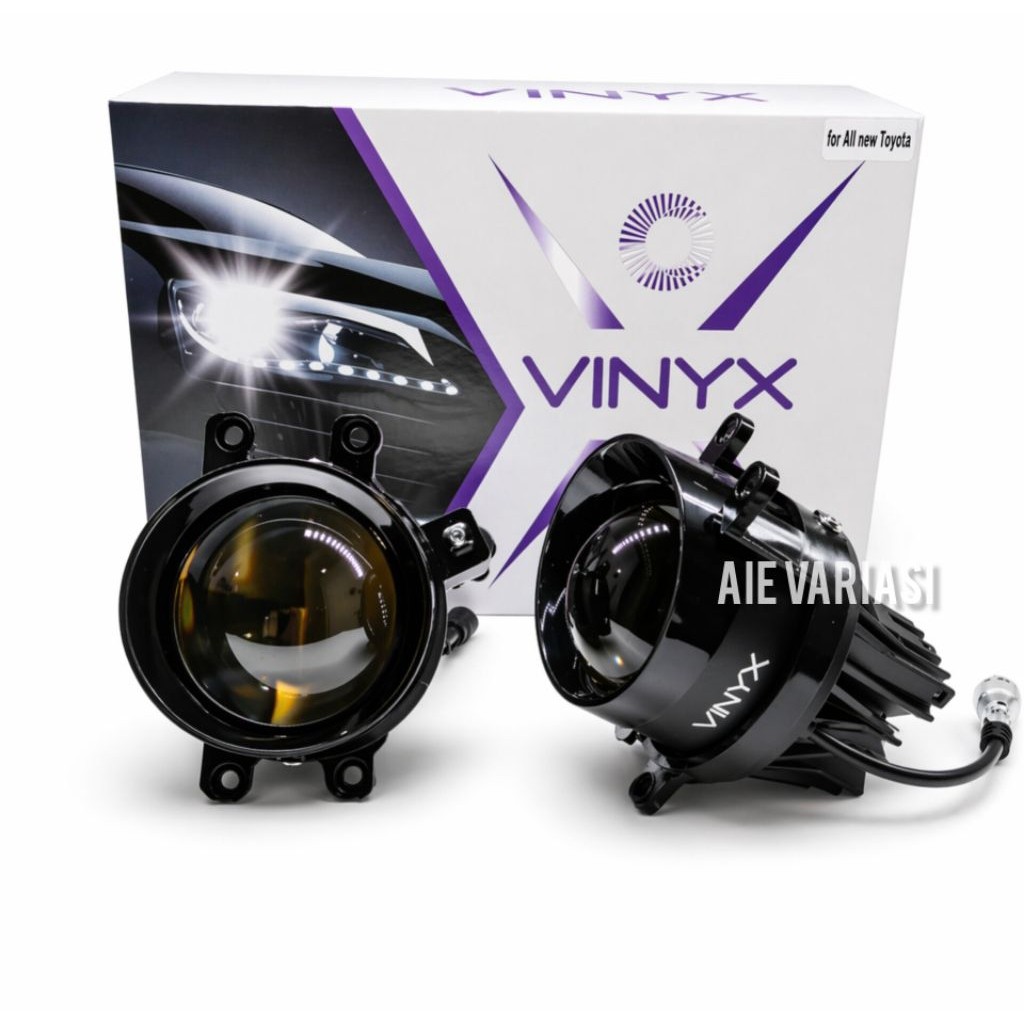 LAMPU FOGLAMP PROJECTOR BILED 3 INCH Q4 VINYX ( 3 WARNA )