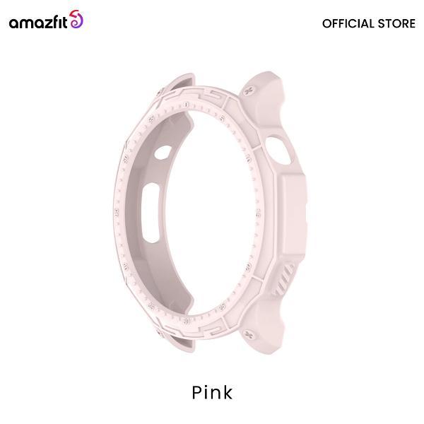Protector Hard Case Half Cover Smartwatch Amazfit GTR 4 | Case Pelindung TPU Smartwatch - Pink