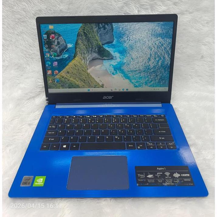 LAPTOP ACER ASPIRE 5 A514 CORE i5 GEN 10 NVIDIA MX250 RAM 4 GB SSD 256 GB BIRU SIAP PAKAI
