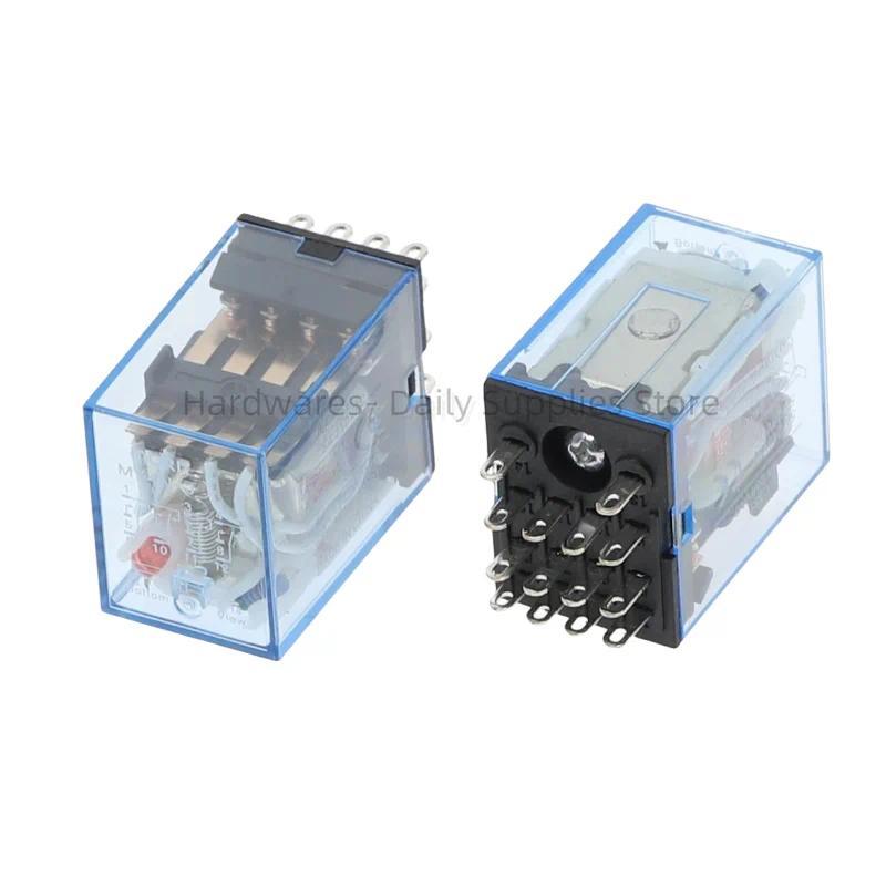 1PCS MY4 General Purpose Relay 4pdt,14p relais DC 12V/ 24V /110V 220V relay MY4 swit