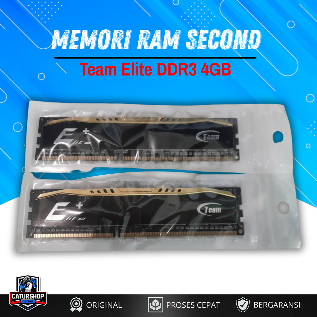 Memori Ram DDR3 4GB Team Elite Second / Ram DDR3 / Ram Bekas/ Memori Long Dim / Memory DDR3