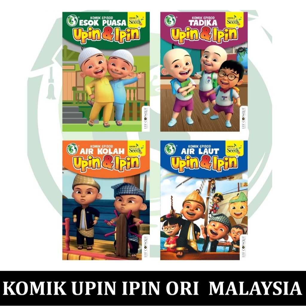 READY STOK Komik Buku cerita bergambar full warna color UPIN & IPIN original LES' COPAQUE malaysia h