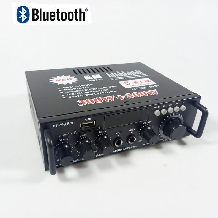 Nobsound Amplifier Bluetooth HiFi 2 Channel:  Suara Jernih & Bertenaga untuk Rumah Anda - Hitam