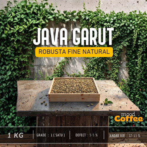 Robusta Garut Fine Natural biji kopi mentah | 1Kg Green Bean