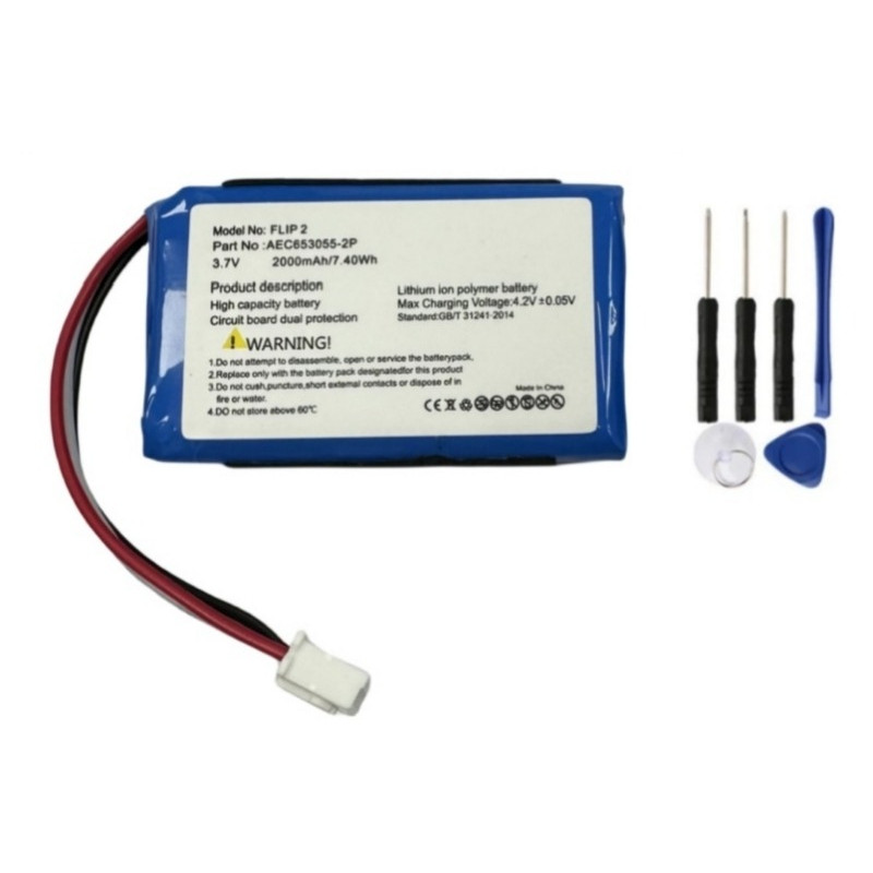 Original 2000mAh Speaker Battery For JBL Flip 2 Flip2 Flip II (2013) Special Edition Bluetooth Audio
