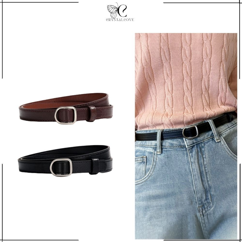 CC - IKAT PINGGANG WANITA D-RING BUCKLE RETRO SABUK PINGGANG KECIL CASUAL FASHION KOREA BELT MINIMAL