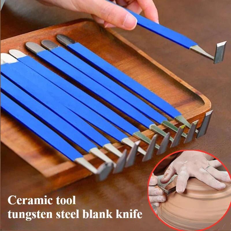 Ceramic Repair Blank Knife Wear-resistant Tungsten Steel Scraper DIY Ceramic Dry Wet Blank Moulding 