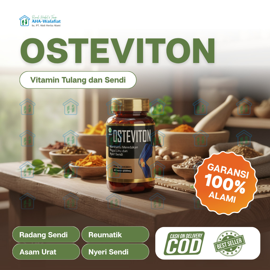 Osteviton Vitamin Tulang Dan Sendi Herbal Premium Untuk Kesehatan Optimal BPOM