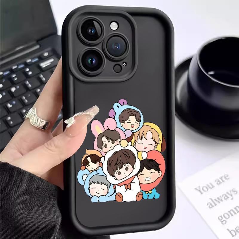 Soft Case For Redmi Note 14 4G 5G Pro 5 Plus 6 6A 8 8A Dual Turbo 4 Lucu BTS Silicon Antishock