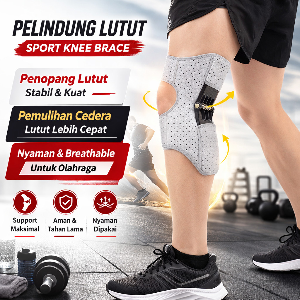 [COD/GRATIS ONGKIR] Alat Bantu Lutut/Pelindung Lutut Olahraga/Pendorong Lutut Alat Bantu/penguat Pat