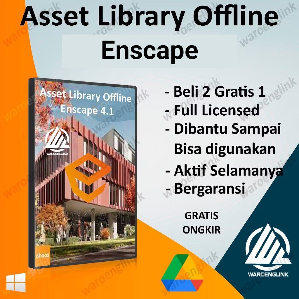 Library Asset Enscape Offline Terbaru Full Version Windows Lifetime Paket Aset Desain 3D