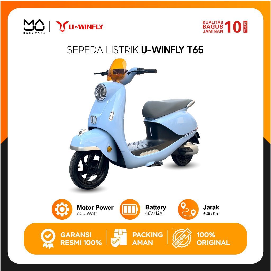 U-WINFLY Sepeda Listrik 600 Watt Uwinfly T65L 600 Watt - Garansi Resmi