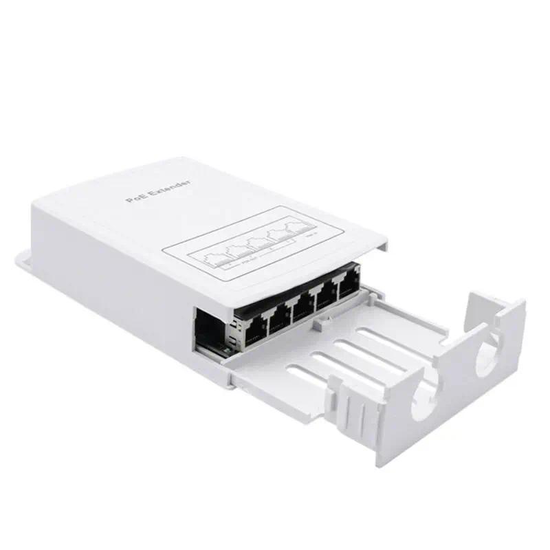 T43CIP30 Rainproof For POE Repeater 1Pc 100M Outdoor 30W 4457V VLAN Extender For POE Camera