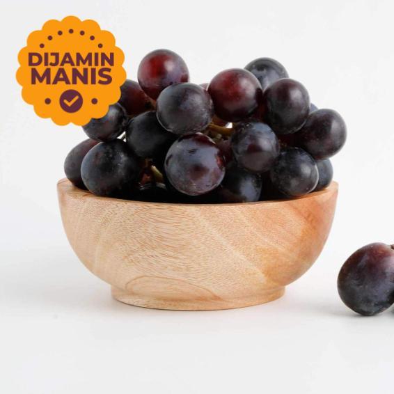 Anggur Hitam Adora Seedless  (475 - 500 gram / pack)