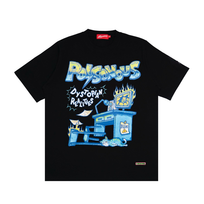 POISONOUS - DEADLINE T-shirt Pria Wanita