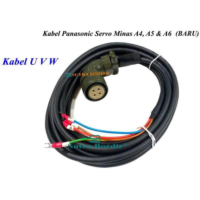 Kabel UVW panasonic servo kabel motor uvw panasonic BARU servo motor kabel uvw servo panasonic kabel