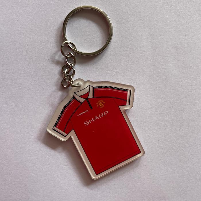 =Promo Aksesoris= KEYCHAIN GANTUNGAN KUNCI JERSEY BECKHAM MU HOME - RDSTORE