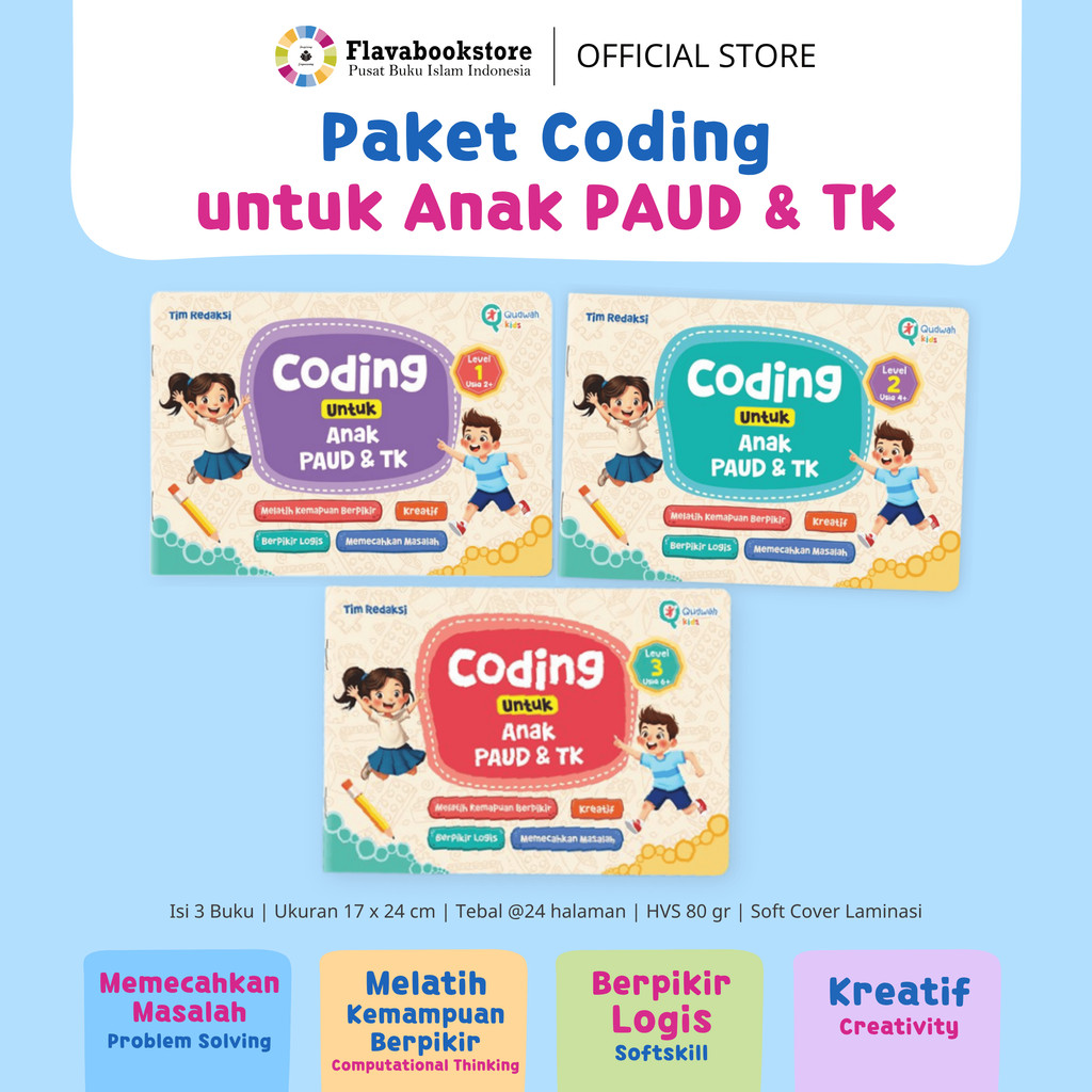 Paket Coding untuk Anak Paud dan TK - Aktivitas Coding Untuk Anak - Al Qudwah