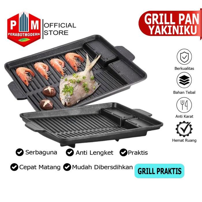 Alat pemanggang BBQ Grill Pan Korea YAKINIKU - Mnlti-Roster