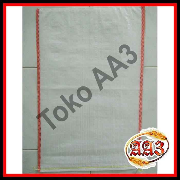 tokokarungaa3 Karung beras Polos Putih 25kg (Per 10 lembar)