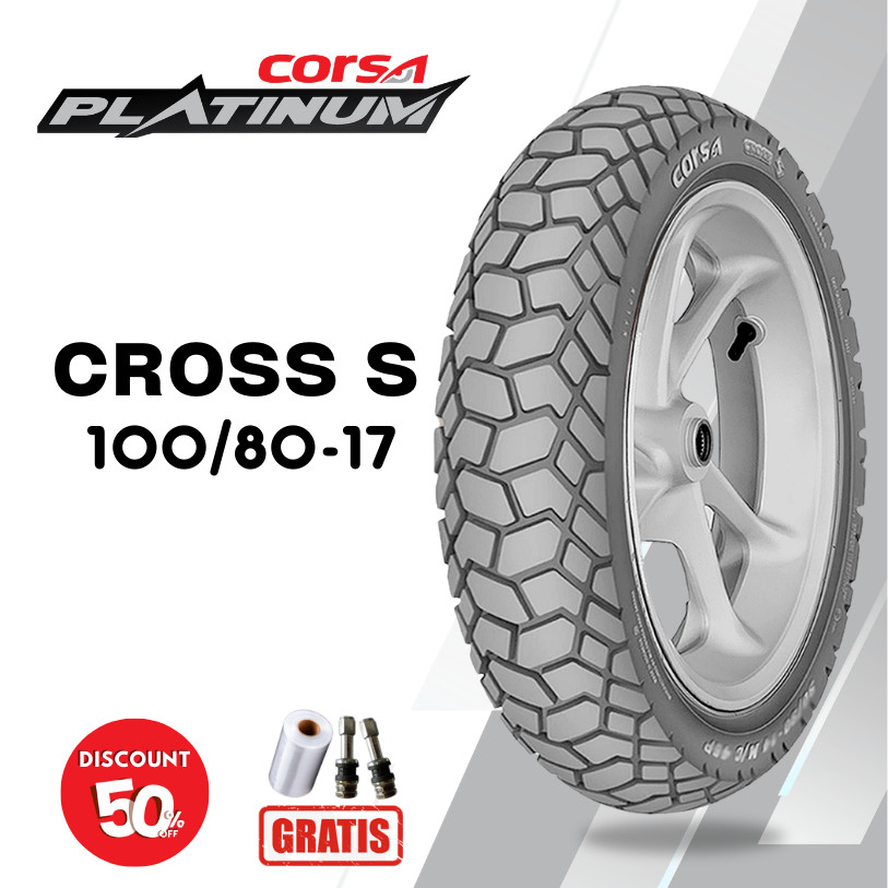 Ban Motor Adventure CORSA CROSS S PLATINUM 100/80 Ring 17 Tubeless