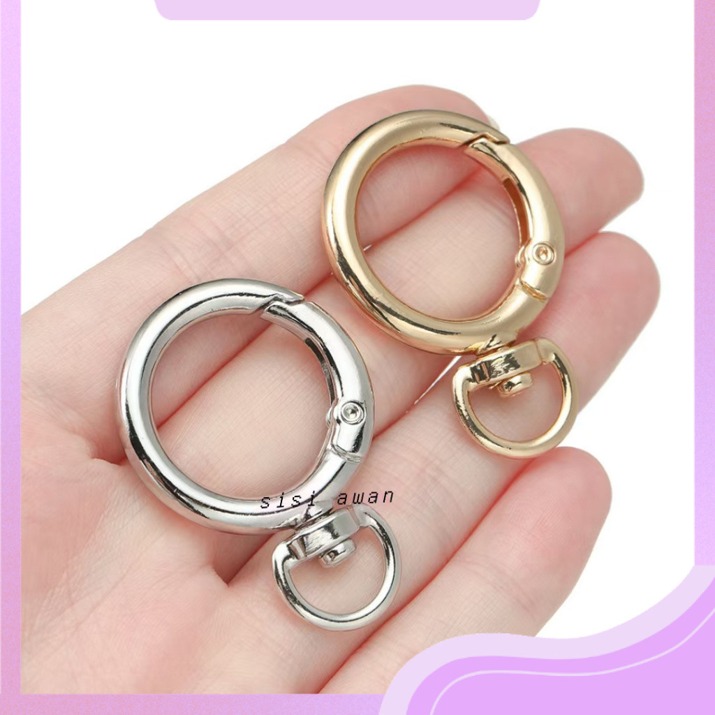 (1PCS) Ring gantungan kunci o ring Pengait Gantungan Kunci - Aksesoris Tas Ring Bulat Murah harga GR
