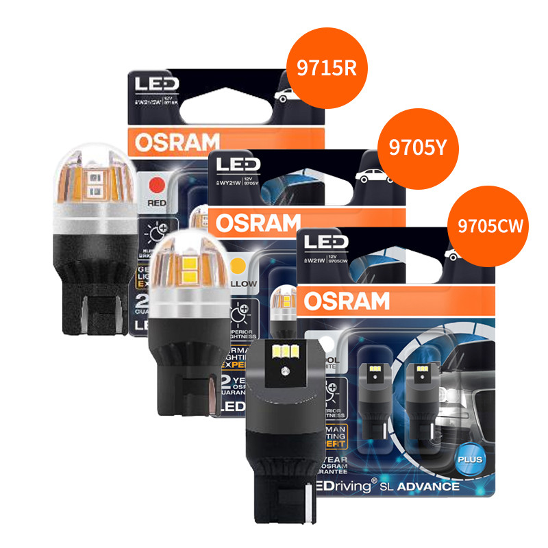 OSRAM T20 Upgrade LED Signal Light W21W WY21W W215W 12V W3X16q LEDriving SL Advance LED Car Turn sig