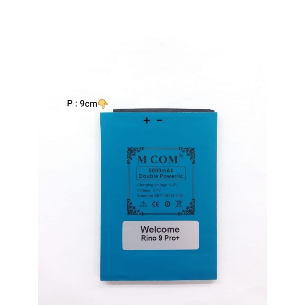 [MS] Batre Baterai MCom Double Power Welcome Rino 9 Pro+