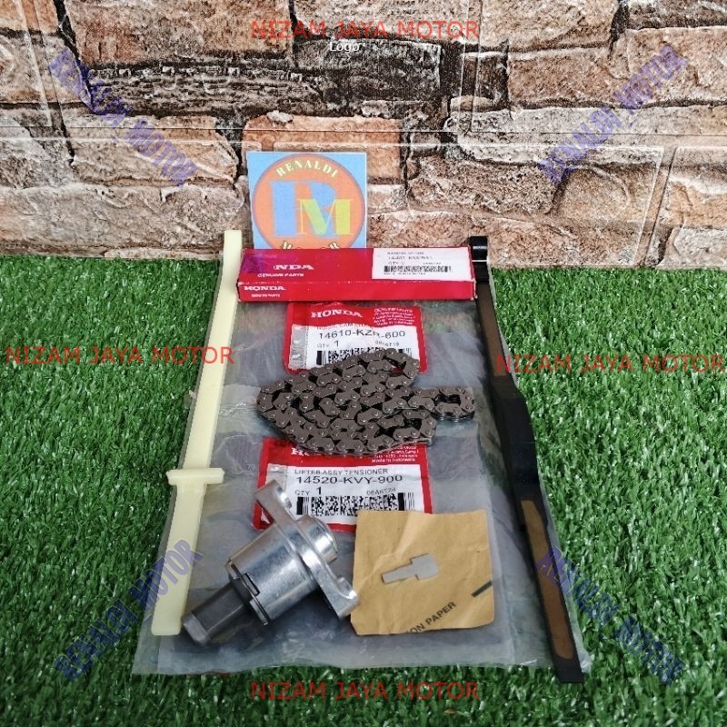 paket Karet Tensioner+rantai Keteng+Tonjokan Keteng Vario 125 Vario 150 Pcx 150