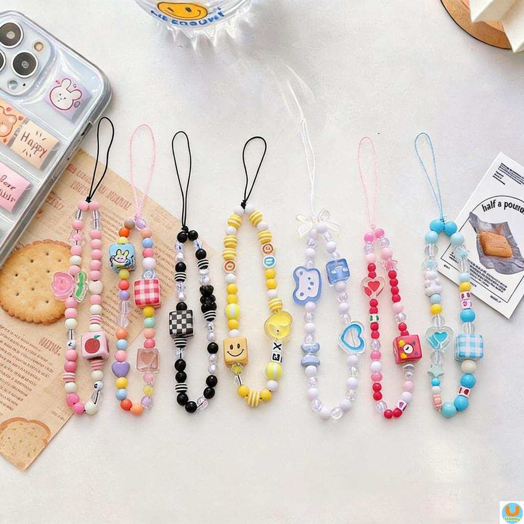 Tali HP Mutiara Putih Lucu – Gantungan Tas & Kamera, Aksesoris Kecil Elegan & Multifungsi