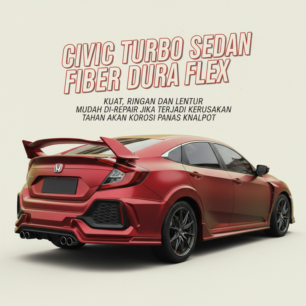 bodykit honda civic turbo sedan 2016-2021 body kit civic turbo sedan