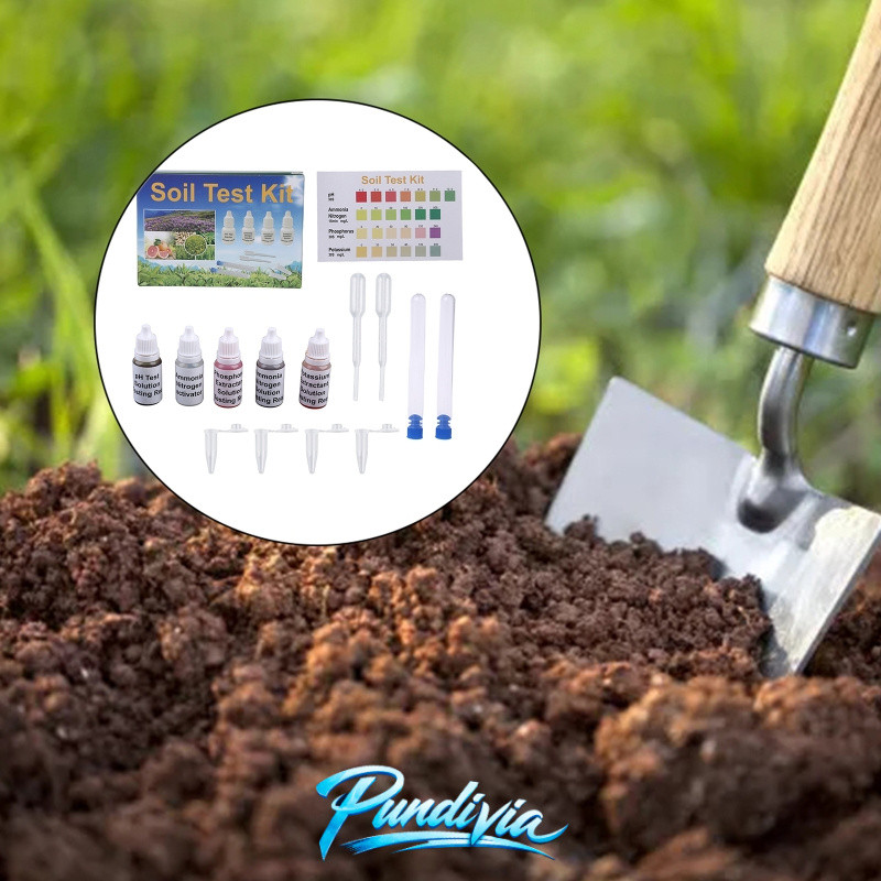 PUNDIVIA NPK Soil Chemical Test Kit / Alat Tes Ph Tanah / Amonia Nitrogen Fosfor Phosphorus Potasium