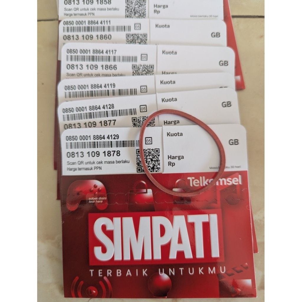Nocan 3GB SIMPATI 11 Digit  Nomor Cantik Telkomsel exp 11 Juni 2026