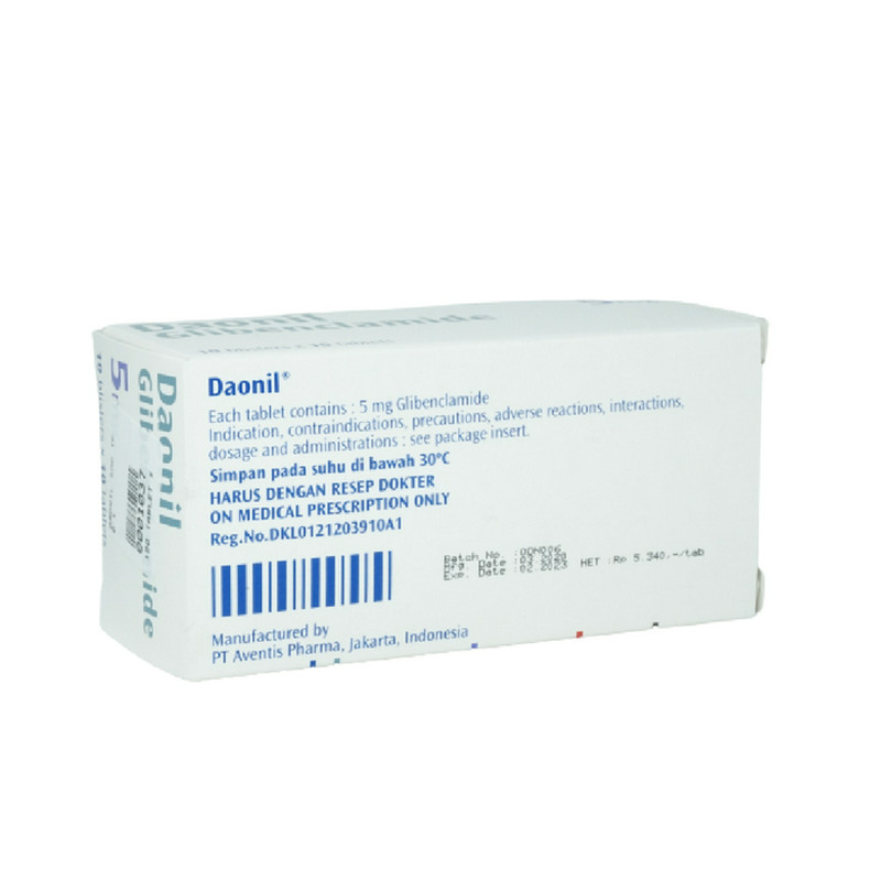 DAONIL 5 MG 1 BLISTER @ 10 TABLET
