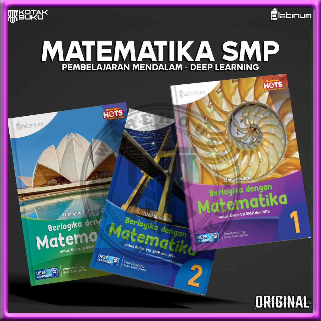 [ TS ] Buku Matematika kelas 7 8 9 SMP Deep Learning  / Matematika SMP / Platinum