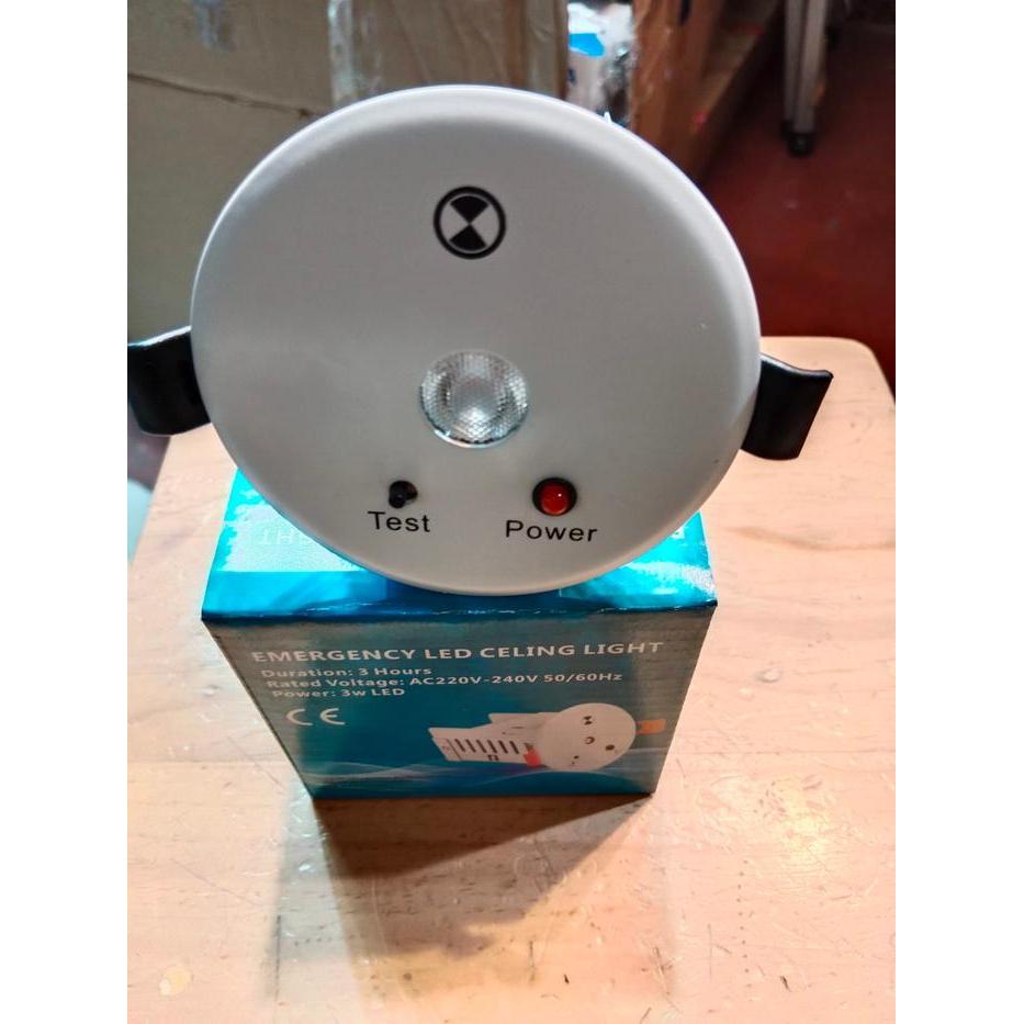 Lampu Led Emergency Plafon / Led Ceiling Emergency 3 watt 3w